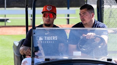 tigers game|Javier Baez blasts walk.